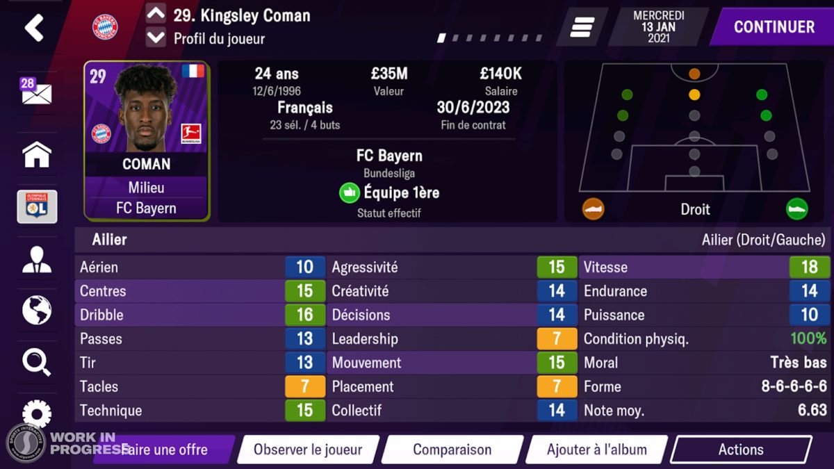 Nouveautés Football Manager Mobile 2021 -1