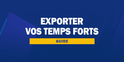 Exporter vos temps forts